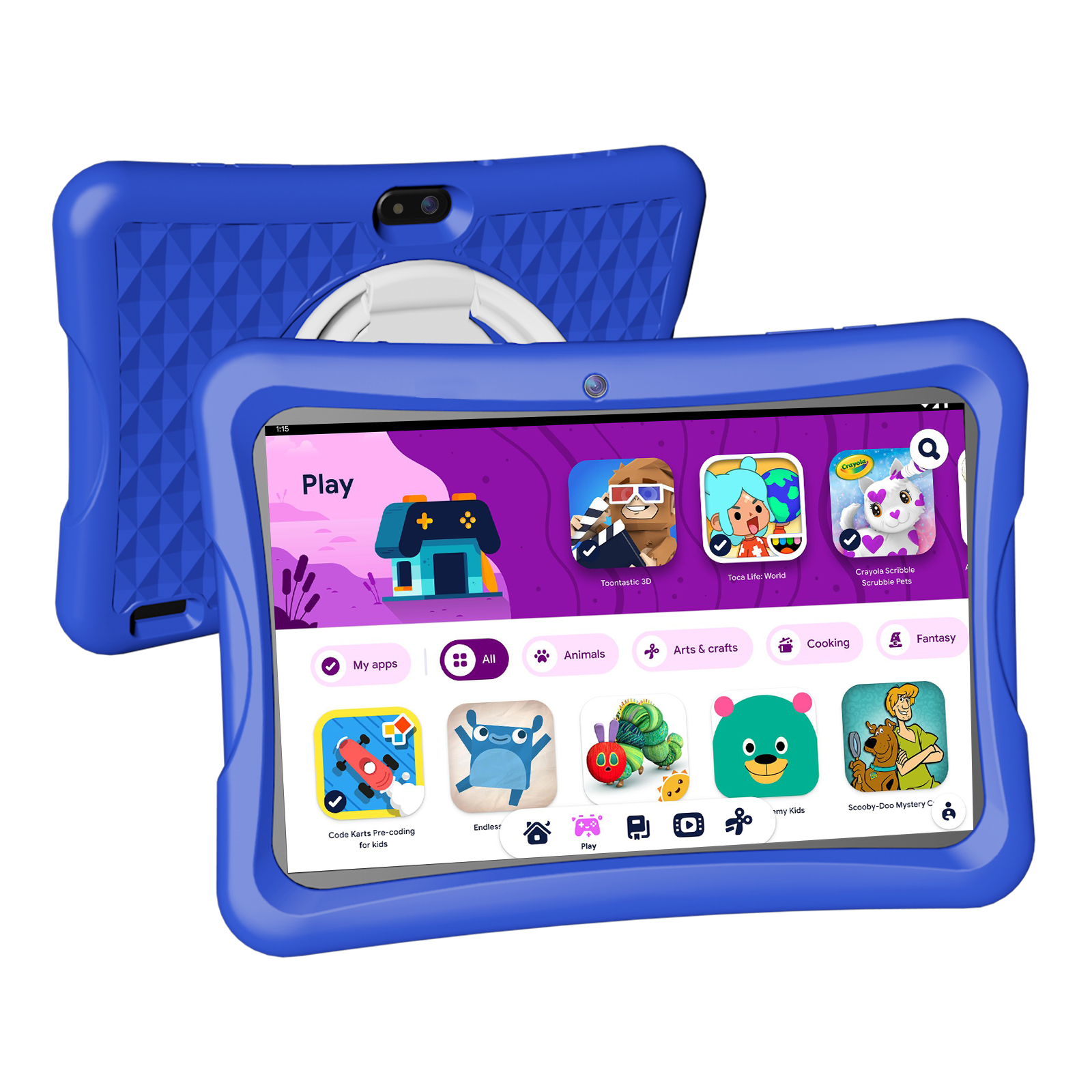 JREN Kids Tablet Model  J11 (2+32GB) or J11 Pro (4+64GB) ,Color Blue ,pink